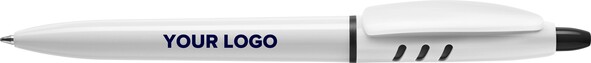 Stilolinea S30 kunststof balpen - wit/zwart