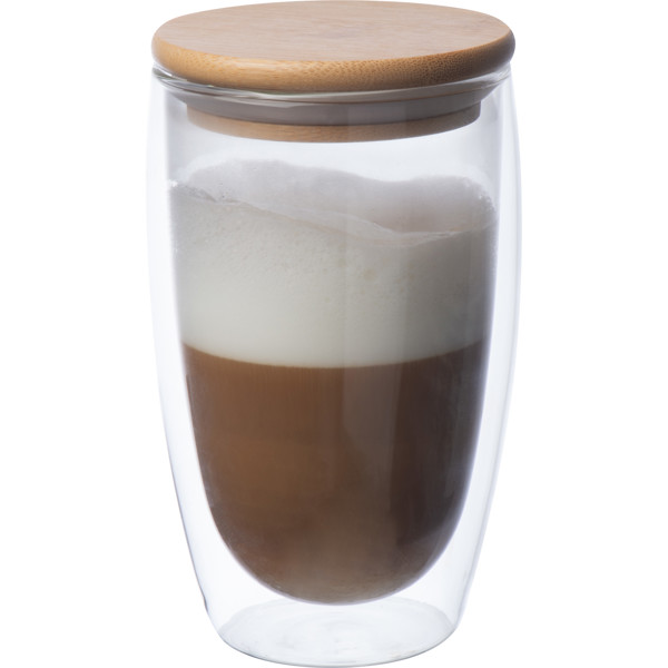 Double-walled glass with 500 ml filling capacity ARNOLD - Transparent