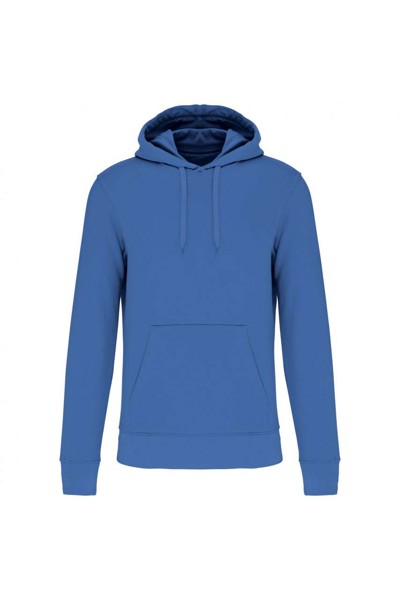 Men's Eco-Friendly Hooded Sweatshirt - Light Royal Blue / 3XL