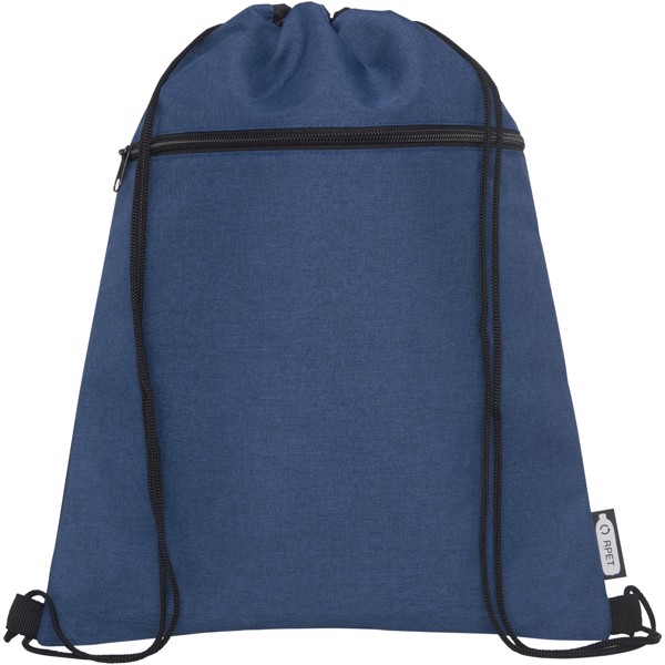 Ross RPET drawstring bag 5L - Heather Navy