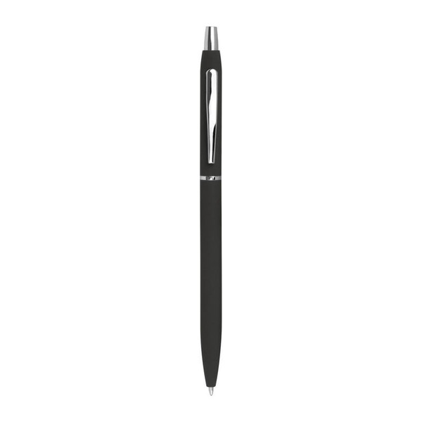 Rubber coated ball pen - Black