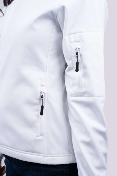 Women’S 3-Layer Softshell Jacket - White / 3XL