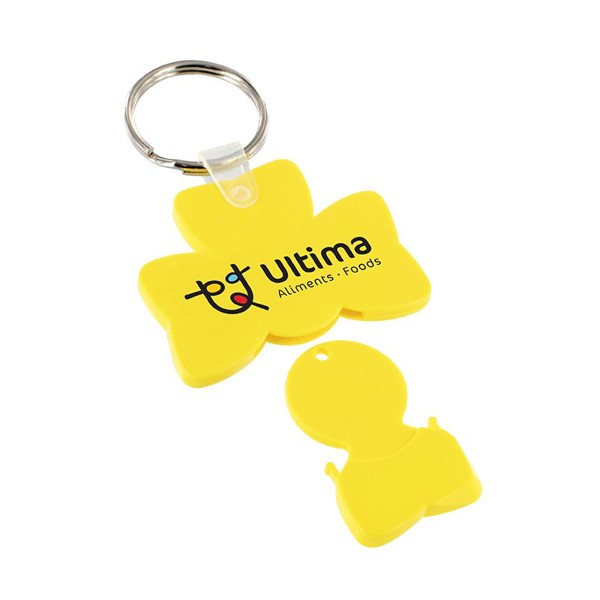 CLOVER KEY-RING TOKEN HOLDER - Blanc / 