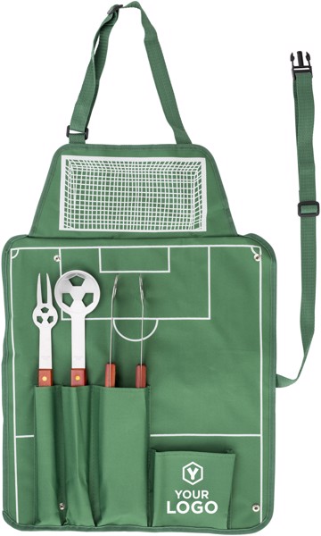 Avental de nylon (600D) com conjunto para churrasco Christina