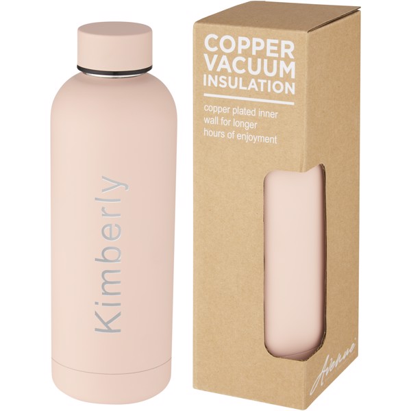 Spring 500 ml Kupfer-Vakuum Isolierflasche - Pale blush pink