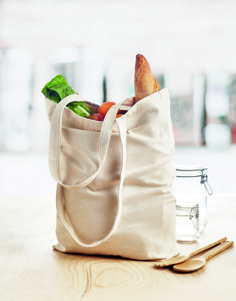 Rassa cotton shopping bag 270 g/m², gusseted