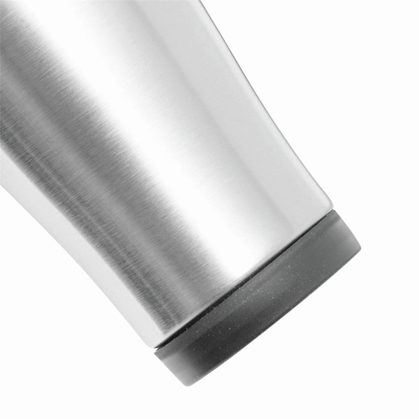 Isolierbecher Lungo - Schwarz / Silber