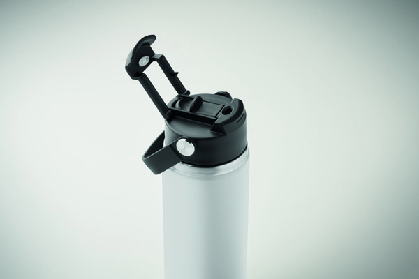 Double wall bottle 500 ml Suma Grip - White