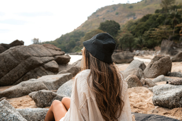 Bob en toile 285 g/m² recyclé et non teintée Impact AWARE™ - Noir