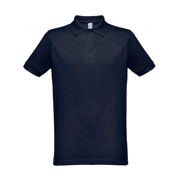 THC BERLIN. Men's short-sleeved polo shirt - Navy Blue / S
