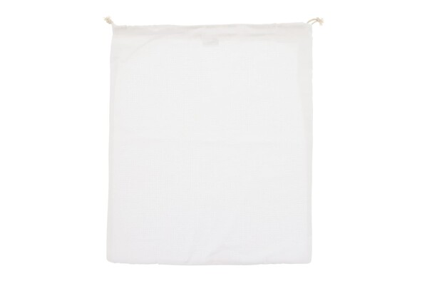 Herbruikbaar groente & fruit zakje OEKO-TEX® katoen 40x45cm - Wit