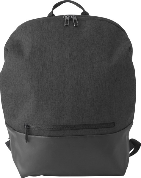 Mochila de poliéster (600D + 300D) Katia - Black