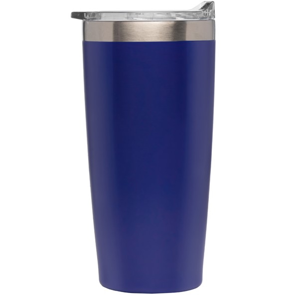 Eldur Gobelet Isotherme Double Paroi en Acier Inoxydable - 530 ml - Bleu / Sérigraphie