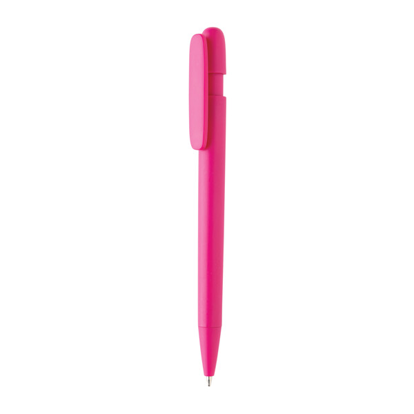 Stylo couleur uni en ABS recyclé et certifié GRS Devin - Rose