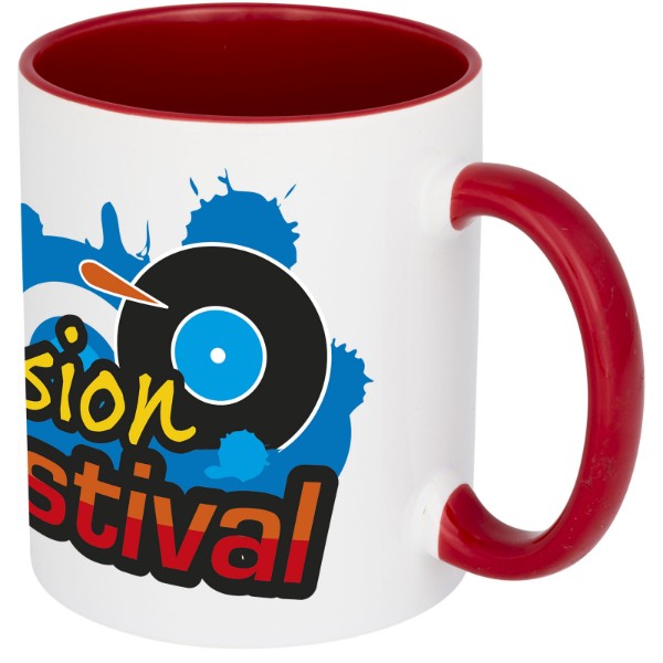Tasse Pix de 330ml de style pop pour marquage sublimation - Rouge