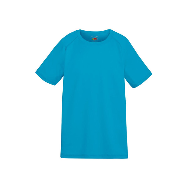 T-Shirt Performance T Kids 140G - 100% Poliéster - Azul Turquesa / 5_6