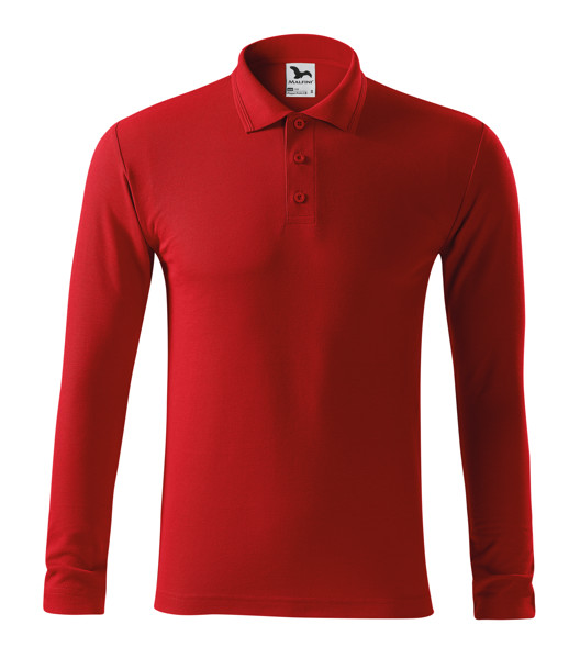 Polokošile Pánská Malfini® Pique Polo Ls - Červená / XL