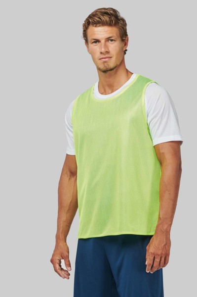 Multi-Sports Reversible Bib - Fluorescent Yellow / Sporty Royal Blue / L/XL