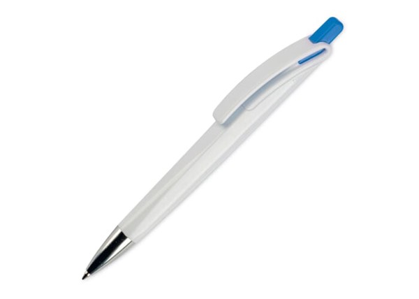 Stylo bille Riva opaque - Blanc / Bleu