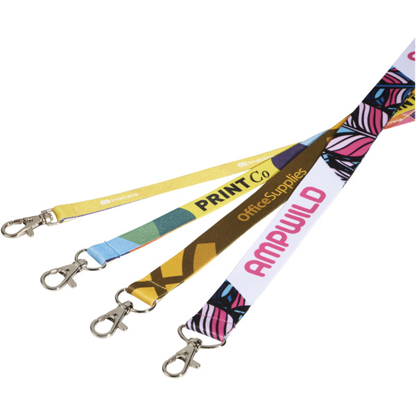 Addie lanyard with safety break - full colour 2-sided sublimation - White / 20mm