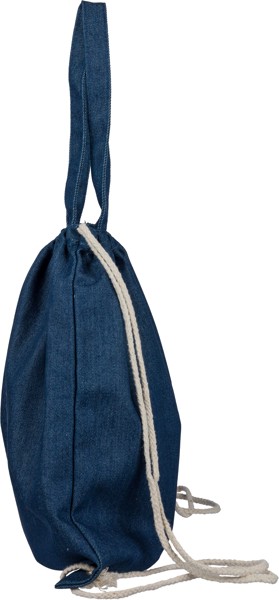 Gerecycled denim trekkoordrugtas Dex