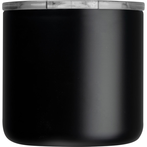 Stainless steel drinking cup MAGNUS - Black