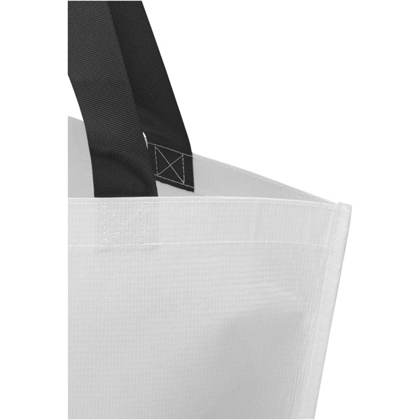 Duo GRS gerecycleerde dubbelgelamineerde draagtas 18L - Wit