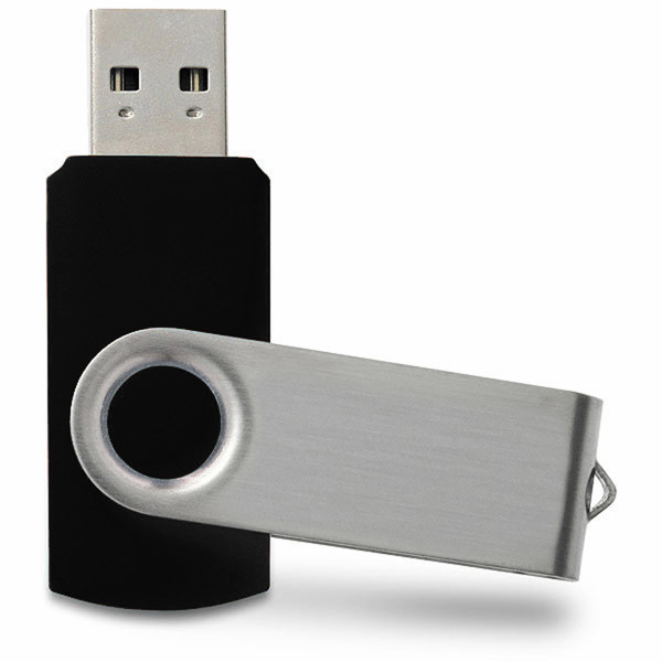 USB flash drive TWISTER 8 GB - black