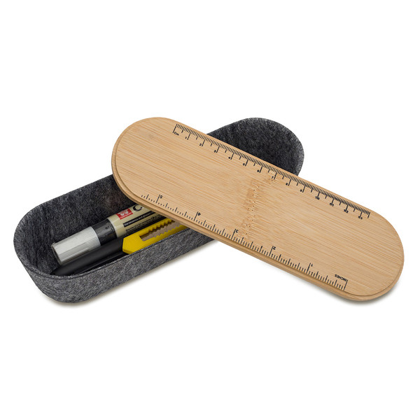 Jasse felt pencil case with phone holder