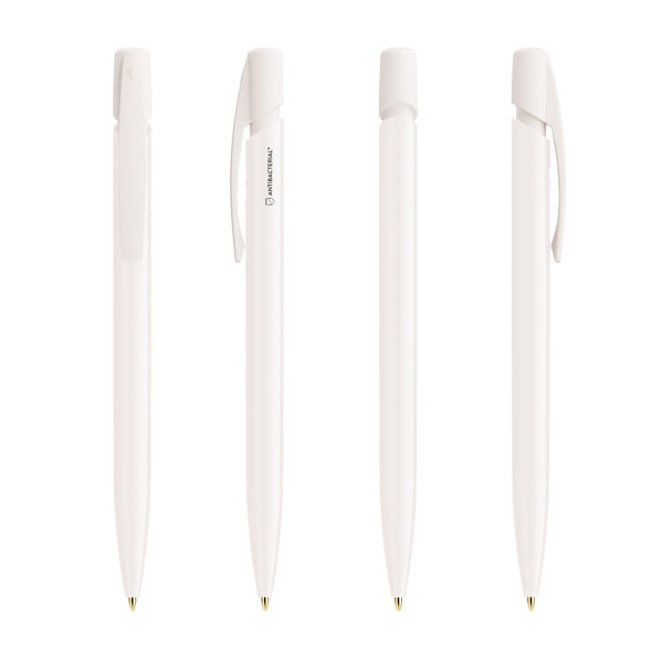 BIC® Media Clic BGUARD™ Stylo-bille antibactérien Antibac. Logo - Bluard blanc