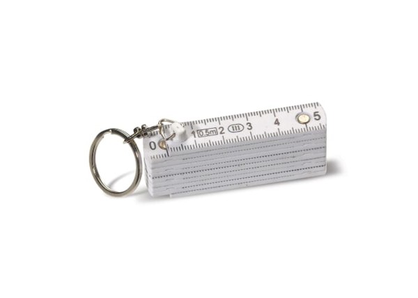 Mini foldable ruler with keyring 0.5m