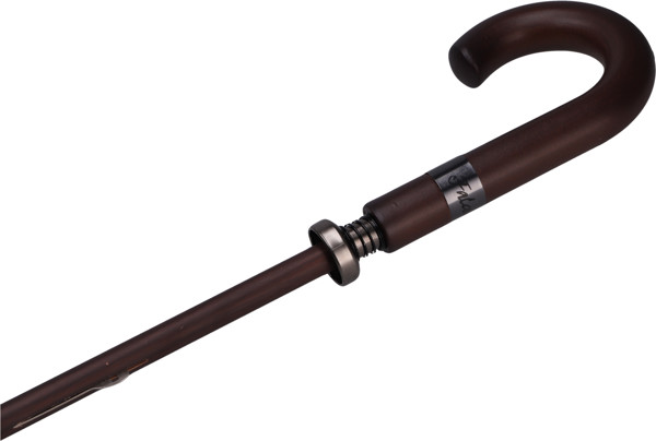 FALCONE - Large umbrella - Manual - Windproof -  130 cm - Black