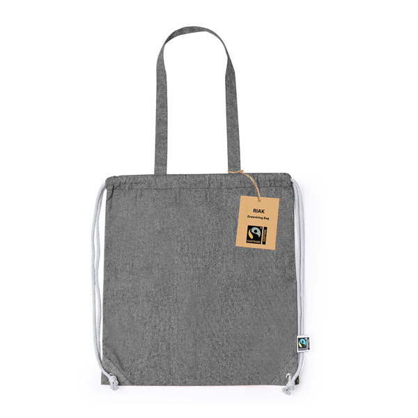 Bolsa Mochila Riak Fairtrade - Negro