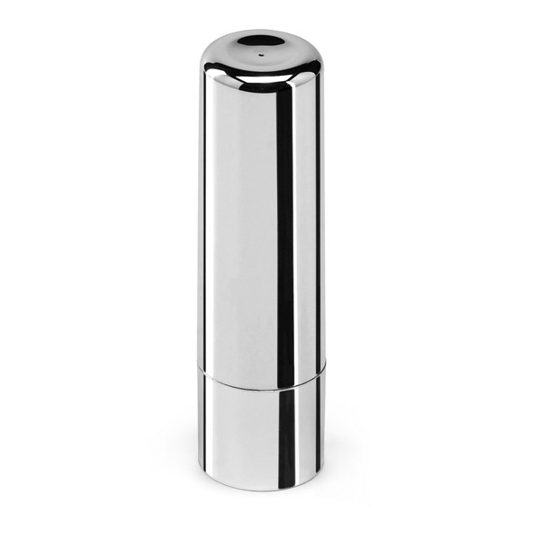 SCARLETT. Lip Balm in mirror finish metal case - Silver