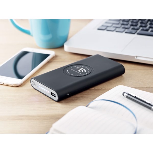 Vigor brezžični power bank, 8000 mAh, tip C - Črna