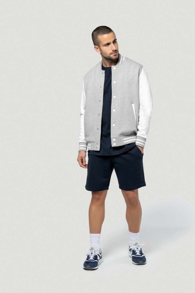 Men's Eco-Friendly French Terry Bermuda Shorts - Black / 2XL