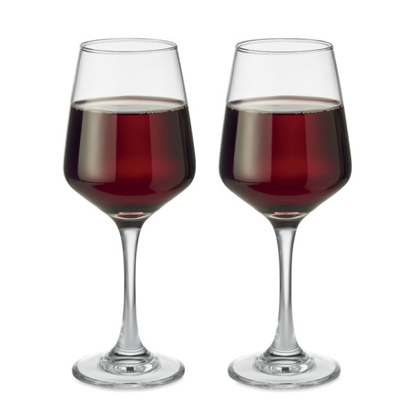 Set kozarcev za vino Cheers, 400 ml, soda limeta