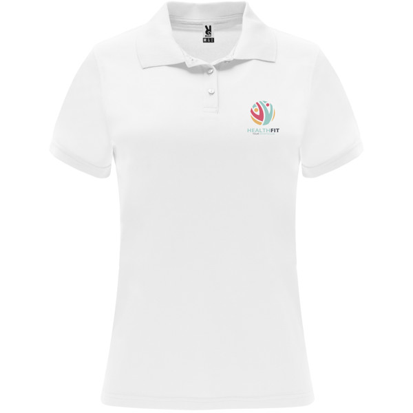 Monzha short sleeve women's sports polo - White / S