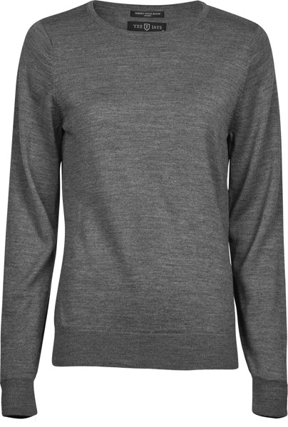 Ženski pulover Tee Jays | TJ 6006 - Siv melanž / 2XL