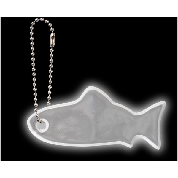 Reflective hanger fish - White