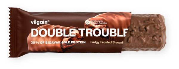 Double Trouble Protein Bar 55 g Dvojitá čokoláda s krémom