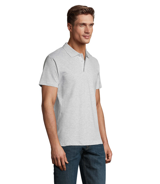 SPRING II  Polo homen  210g - CinzaL