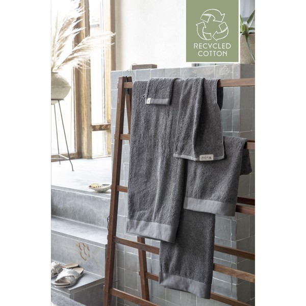 Walra Bath Towel Remade Cotton 70x140 serviette de bain - anthracite