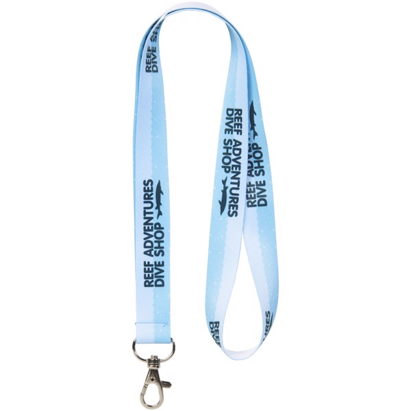 Tour de cou Luka- marquage 1 face - Blanc / 20mm