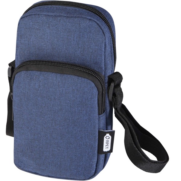 Pochette Ross recyclée GRS pour téléphone portable - Bleu cobalt