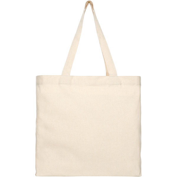 Pheebs 210 g/m² recycled gusset tote bag 13L - Heather Natural