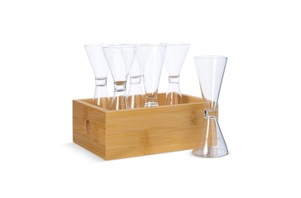 Sagaform 6pc Schnapps set - Transparent
