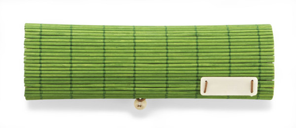 Bamboo pencil case TITA - light green