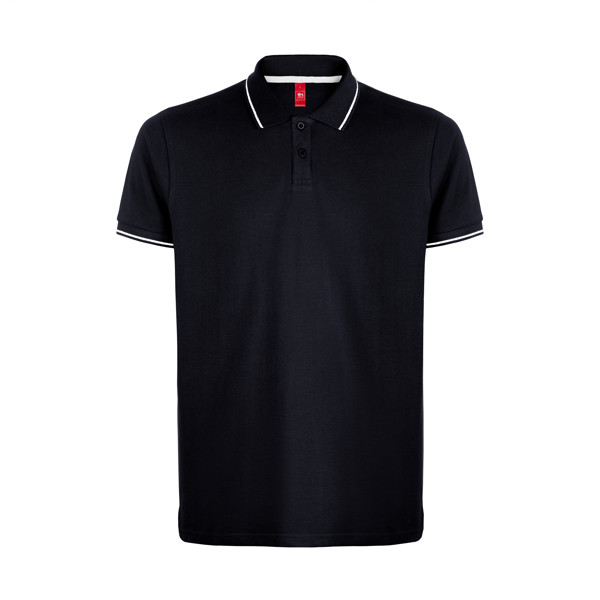 Polo thc spectrum bicolor para homem - Branco / Preto 
