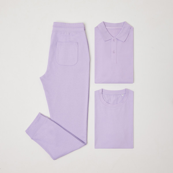 Polo en coton piqué et recyclé Iqoniq Yosemite - Lavender / XXS